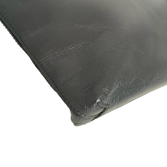 EMPORIO ARMANI - Black Leather Shoulder Bag - Picture 5 of 9